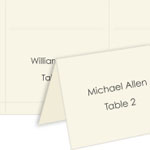 Blank 4Up Place Cards