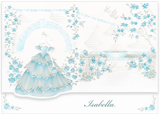 Blank Quinceanera Invitations - Girl Mission Aqua (50 Pack)