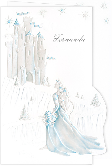 Quinceanera Invitation Castle Dream Aqua (50 Pack)