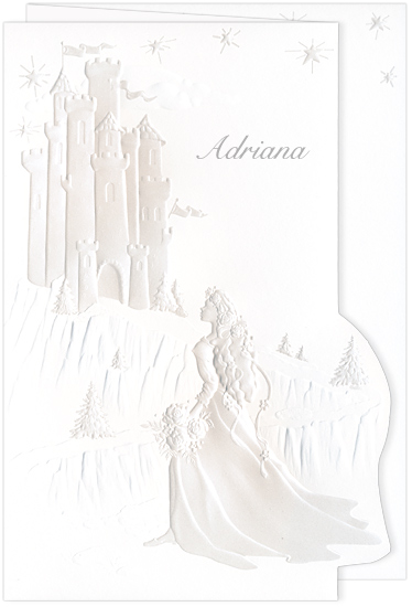 Quinceanera Invitation Castle Dream Pearl (50 Pack)