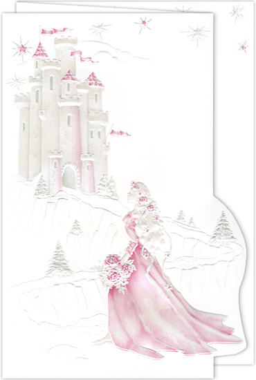 Quinceanera Invitation Castle Dream Hot Pink (50 Pack)