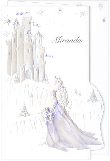 Quinceanera Invitation Castle Dream Purple (50 Pack)