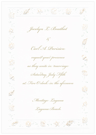 Beach Wedding Invitation