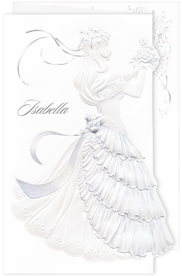 Quinceanera Invitations A Courtyard Bouquet Navy Pearl (50 Pack)