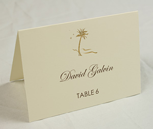 folded place cards