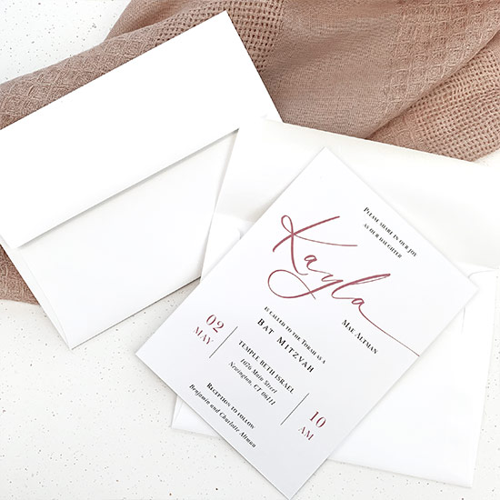 Dusty Rose 4x6 envelopes: Rose Matte Euro Flap A6 Envelopes - LCI Paper