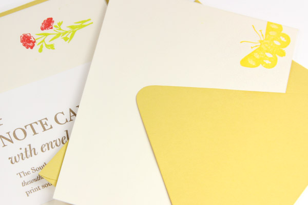 Southern Letterpress uses Gmund Colors for her cards