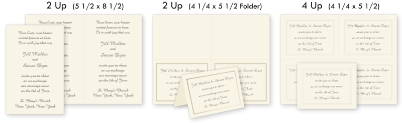 Foil Blank Cards  Printable, 4up - LCI Paper