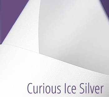 curious metallics ice silver paper