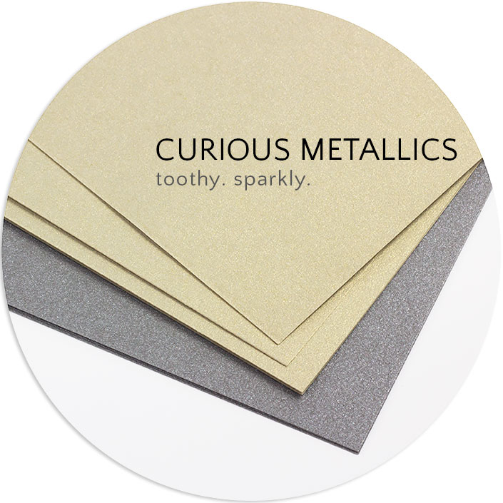 Curious Metallics Ice Silver 80# Text A7 Euro Flap Envelopes Pack of 50