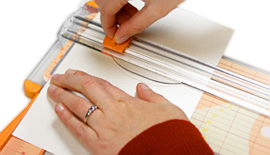 cut program layers with paper trimmer