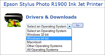 Epson R1900 printer driver download