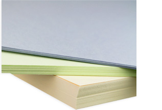 stack of colorful card stock