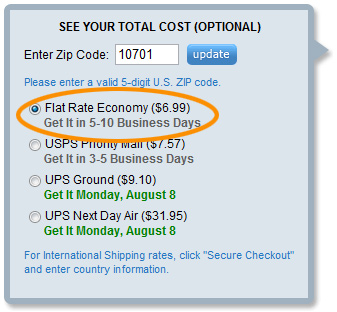 how much is flat rate shipping