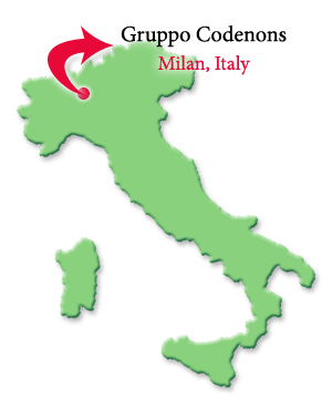 Gruppo Cordenons paper mill is in Milan, Italy