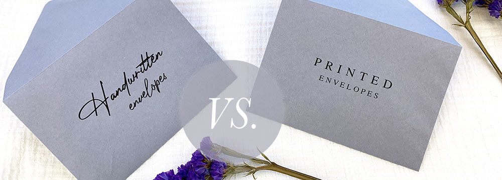 Wedding envelope etiquette - best to hand write or print wedding envelopes