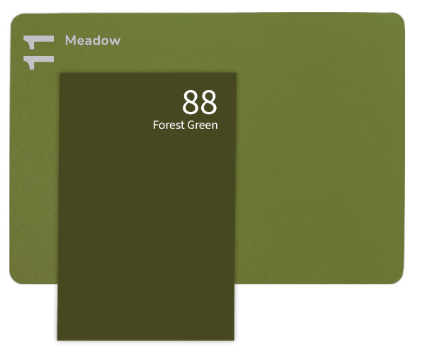 Gmund Colors and Keaykolour paper comparison | Gmund Forest Green (88) vs Keaykolour 11 meadow - dark olive green papers