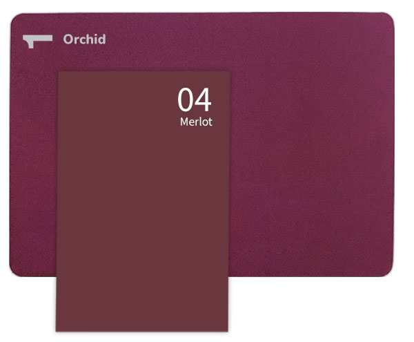 Gmund Colors vs. Keaykolour papers - color comparison | Burgundy Gmund Colors #04 Merlot is close to Keaykolour #1 Orchid 