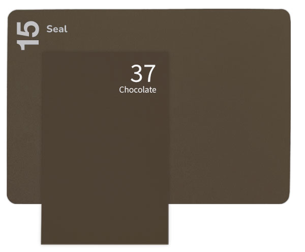 Gmund Colors and Keaykolour comparison | Keaykolour Seal and Gmund Colors Chocolate a very close match