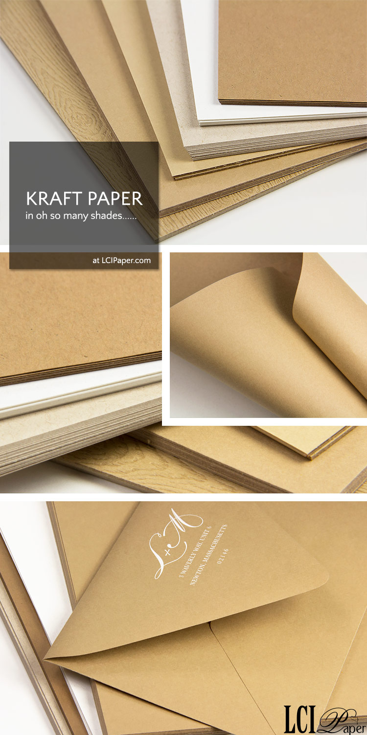 Kraft paper photo collage - order kraft paper in a variety of weights, colors, textures, finishes from LCIPaper.com