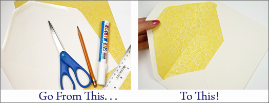 how to line envelopes