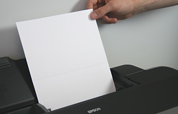 loading paper into printer
