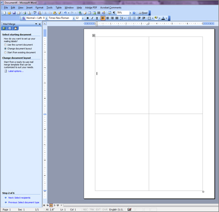 printing labels from mail merge document word for mac 2011