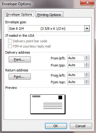 How to: Easy Envelope Mail Merge in MS Word