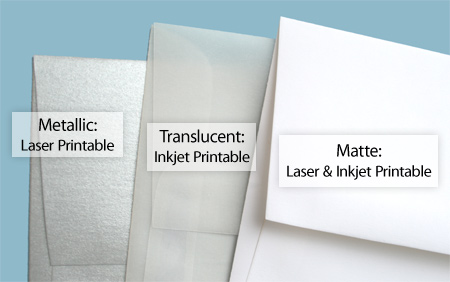 Printing Vellum Envelopes  Inkjet & Laser Printer Results