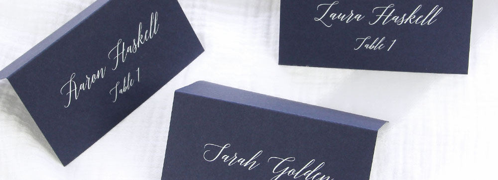 Ideal For Parties Or Weddings 100 Ocean Blue Blank Table Name Place Cards UK Card Crafts