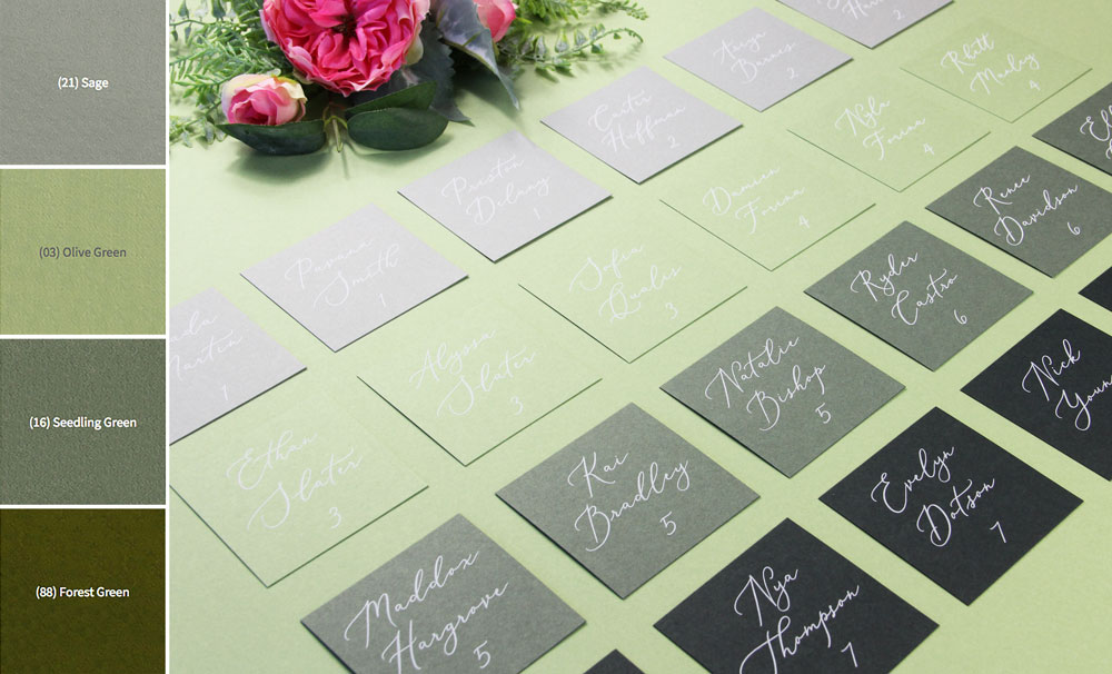 Simple Sage Green Wedding Seating Chart Board Sign