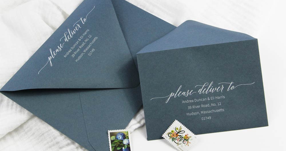 Addressing Wedding Envelopes - 5 by 7 Designs