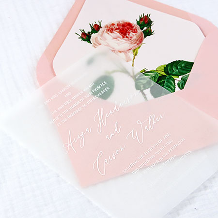 Decorative Ways to Secure Vellum To Invitations Without Glue