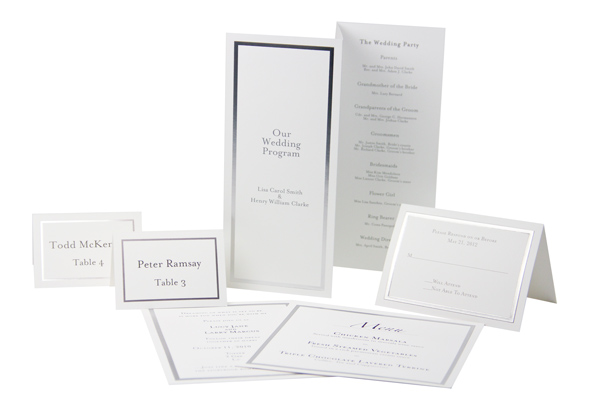 Ecru Side Wave Invitation Card - A7 LCI Smooth 5 x 7 100C - LCI Paper