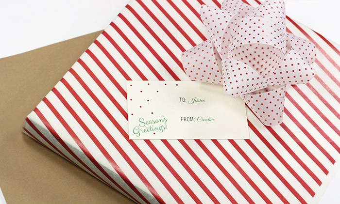 Easy print holiday gift tags. Free template in post