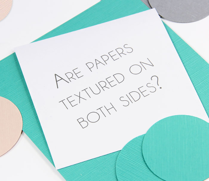 Textured paper questions - Textured papers embossed on both sides? Japanese linen card stock shown here.