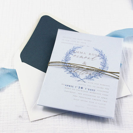 Vellum Wedding Invitation Overlays