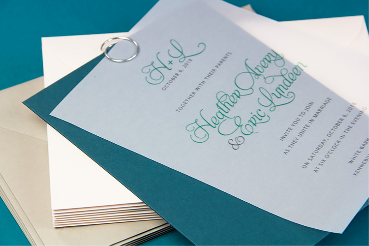 Decorative Ways to Secure Vellum To Invitations Without Glue