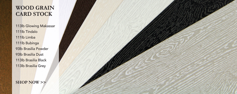 thick & heavily embossed wood grain card stock in variety of colors from LCI Paper