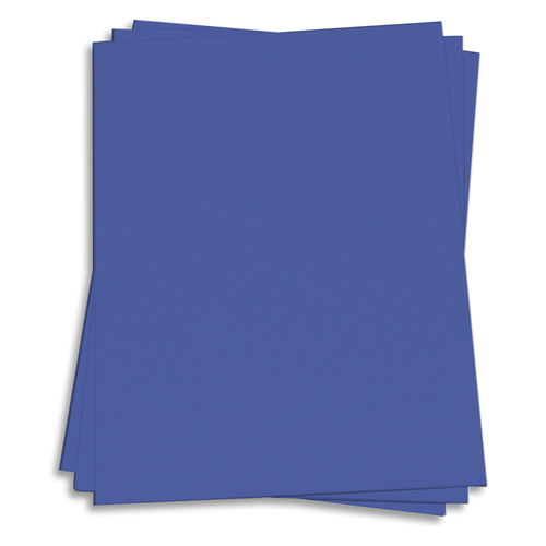 Blast-Off Blue Card Stock - 8 1/2 x 11 65lb Cover - LCI Paper