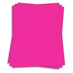 Fireball Fuchsia Pink Card Stock - 8 1/2 x 11 Astrobrights 65lb Cover