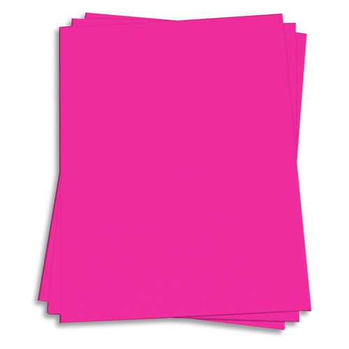 Pulsar Pink Card Stock - 11 x 17 65lb Cover