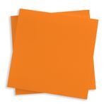 Pumpkin Orange Flat Card - 3 x 3 Gmund Colors Matt 111C