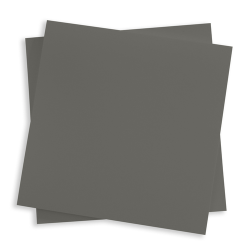 3 x 3 Colors Matt Slate Gray Blank Cards Flat, 111lb Cover LCI Paper