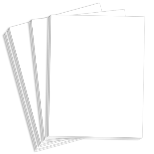 80lb Cover | 8.5 x 11 | White Cardstock