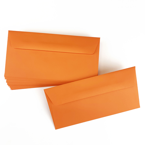 Orbit Orange Envelopes - DL Astrobrights 4 3/10 x 8 3/5 Straight Flap 60T