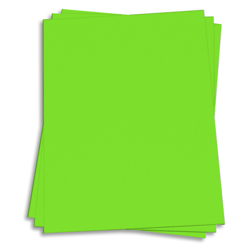 Martian Green Card Stock - 8 1/2 x 11 Astrobrights 65lb Cover