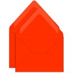 Cayenne Red Double Envelopes - A7 Gmund Colors Matt 5 1/4 x 7 1/4 Euro Flap 81T