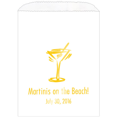 Martini Glass Wedding Cake Bags
