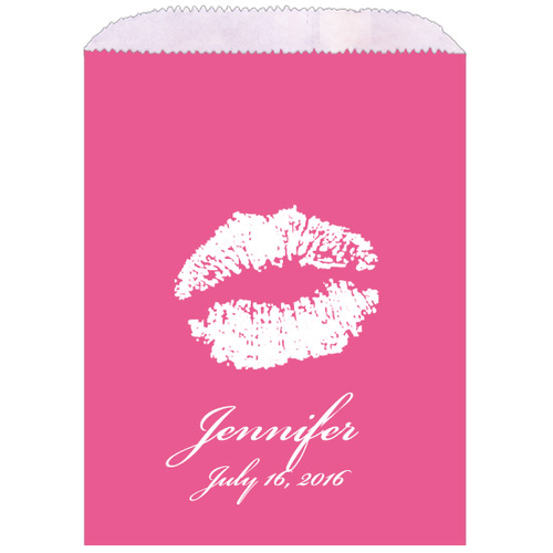 Lipstick Kiss Wedding Cake Bags